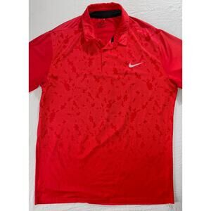 Nike Golf 725535 Standard Fit Stretch Polo Shirt. Red Camo. Kapalua. Men's XL.